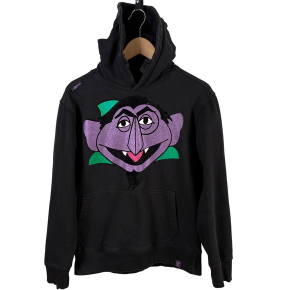 de Kryptic Tops - Vtg Y2K Sesame Street x de Kryptic The Count Graphic Hoodie Sweatshirt Women's M